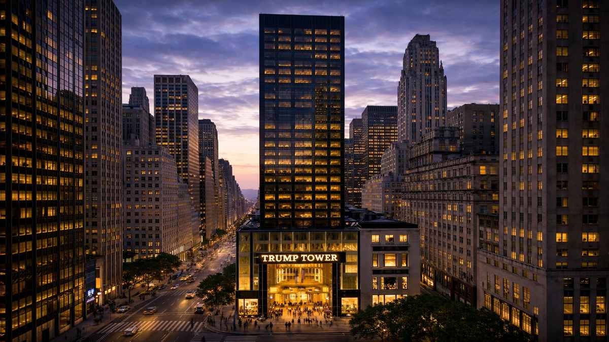 Trump Tower on Fifth Avenue in Manhattan, New York City