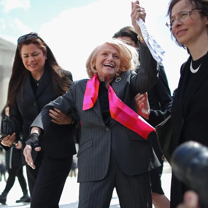 Edith Windsor, whose Supreme Court case challenged the Defense of Marriage Act