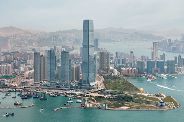 Ritz-Carlton Hong Kong exterior luxury hotel in Kowloon
