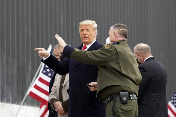 AI illustration of Donald Trump in El Paso, Texas