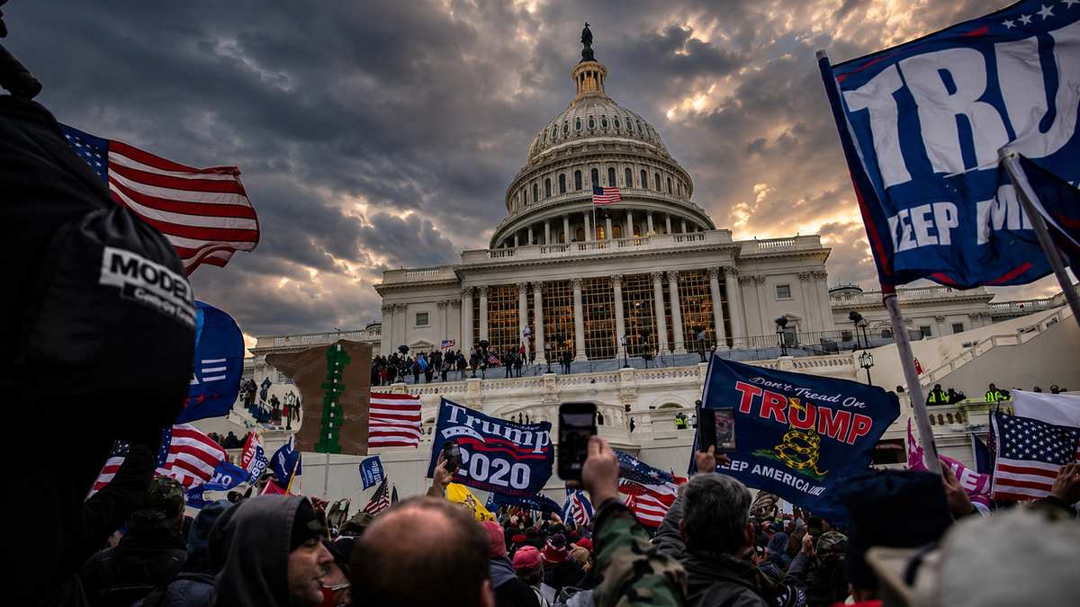 AI illustration of the January 6, 2021 attack on the United States Capitol