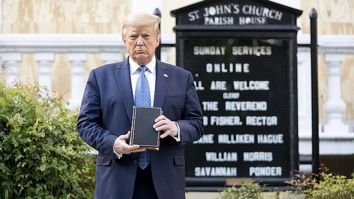 Trump at Lafayette Square